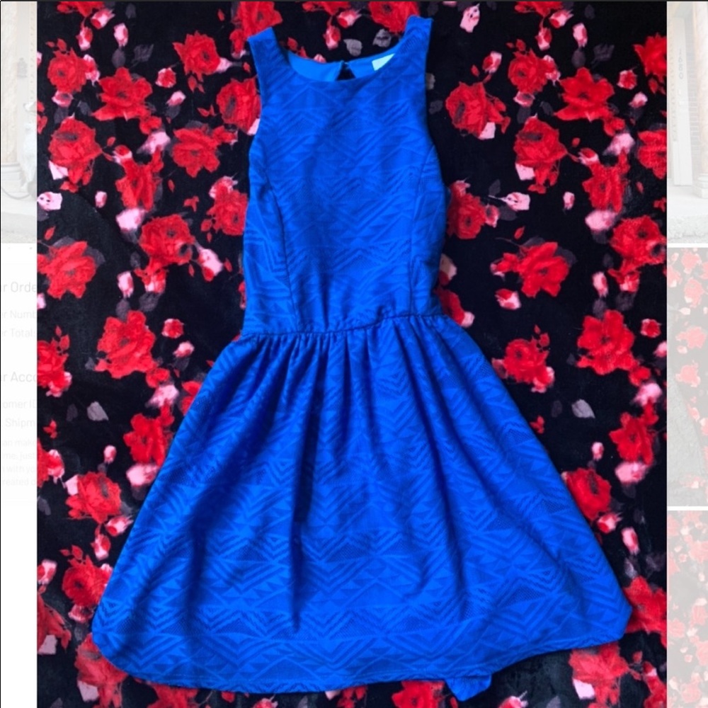 Blue Aztec Summer Dress
